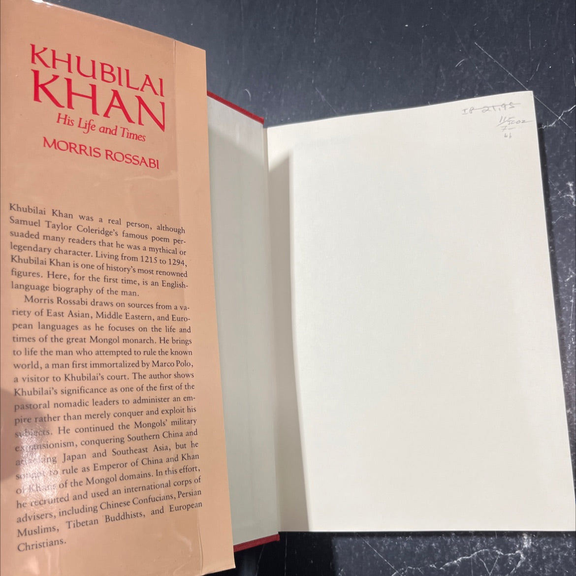 khubilai khan his life and times book, by morris rossabi, 1988 Hardcover image 4