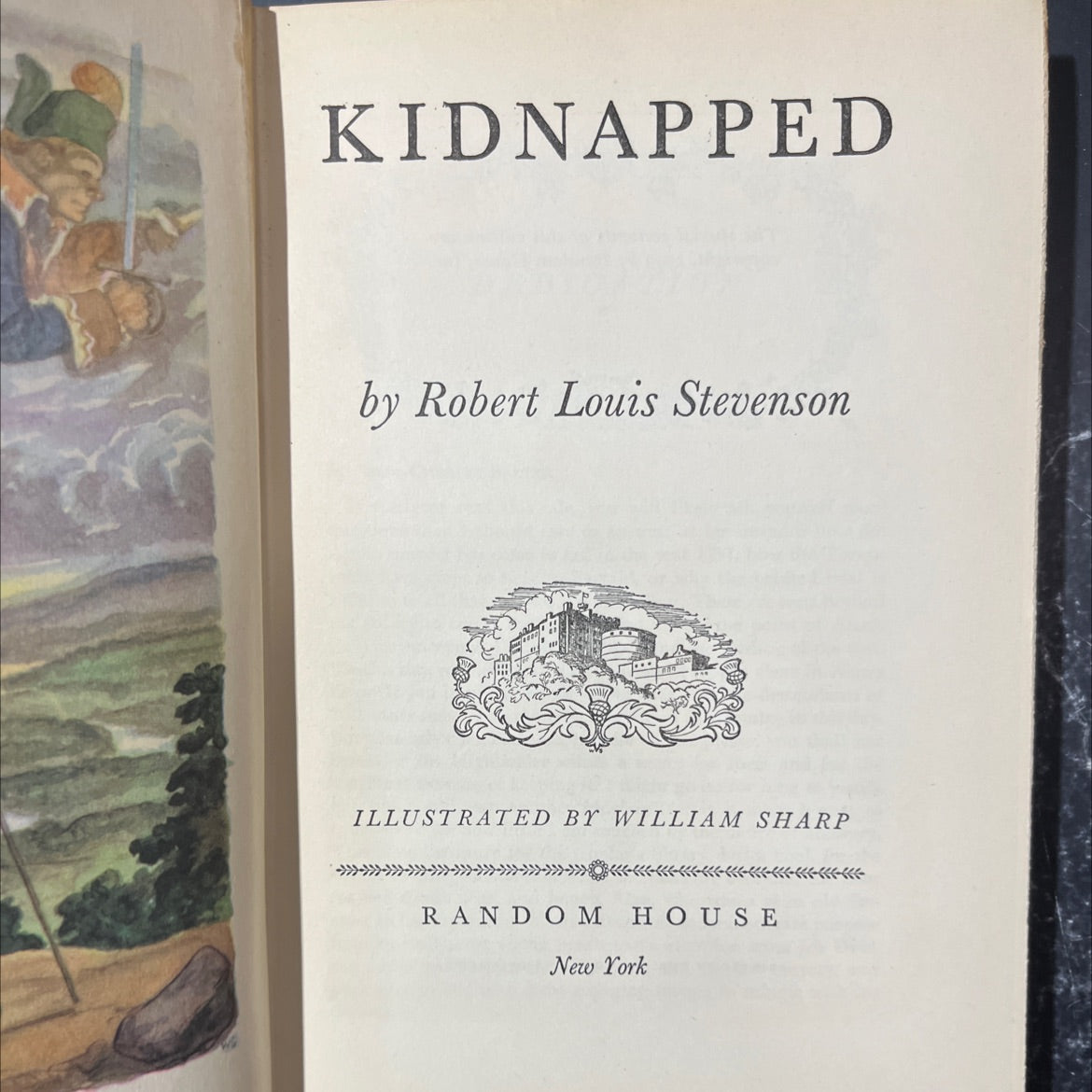 kidnapped book, by robert louis stevenson, 1949 Hardcover image 2