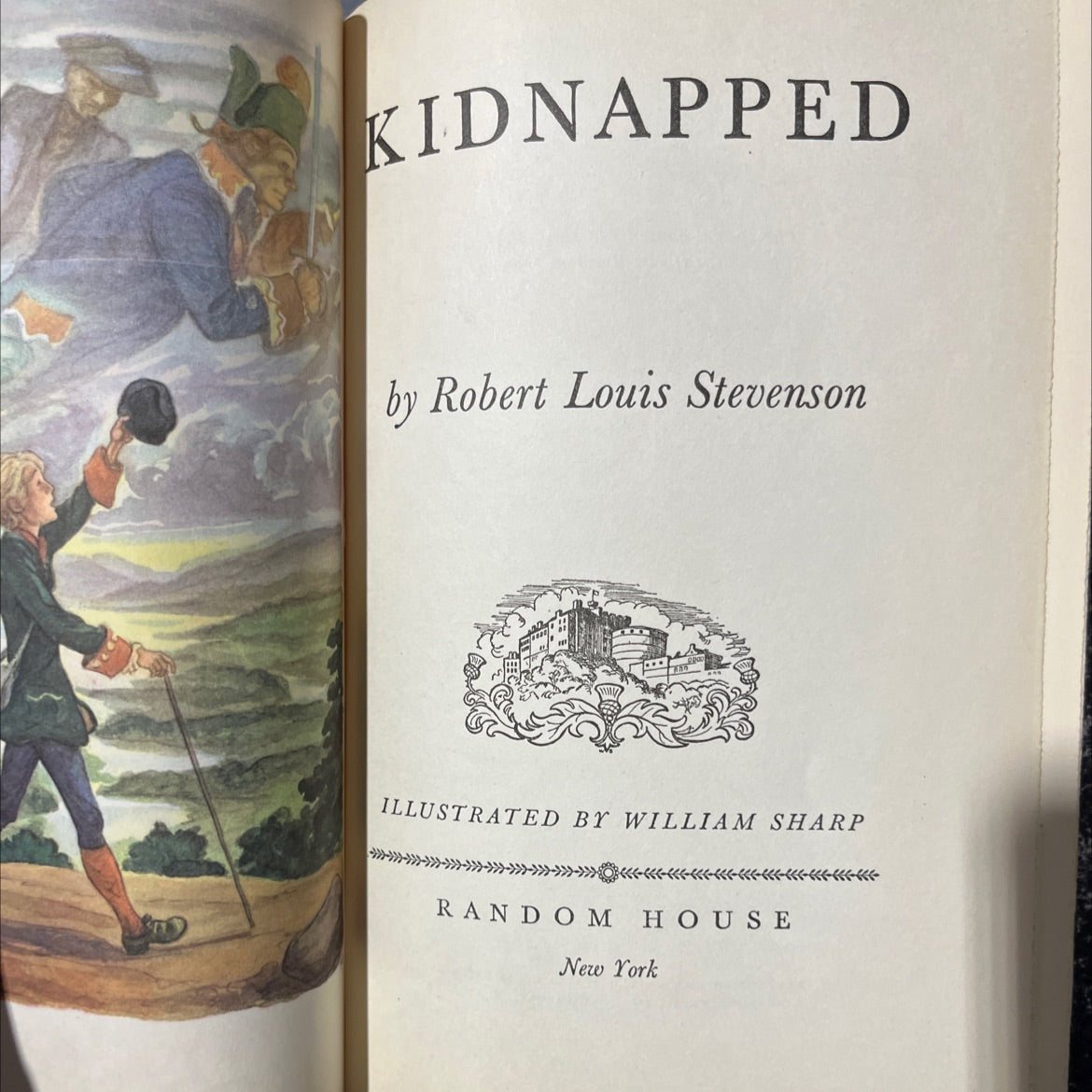 kidnapped book, by robert louis stevenson, 1949 Hardcover image 2