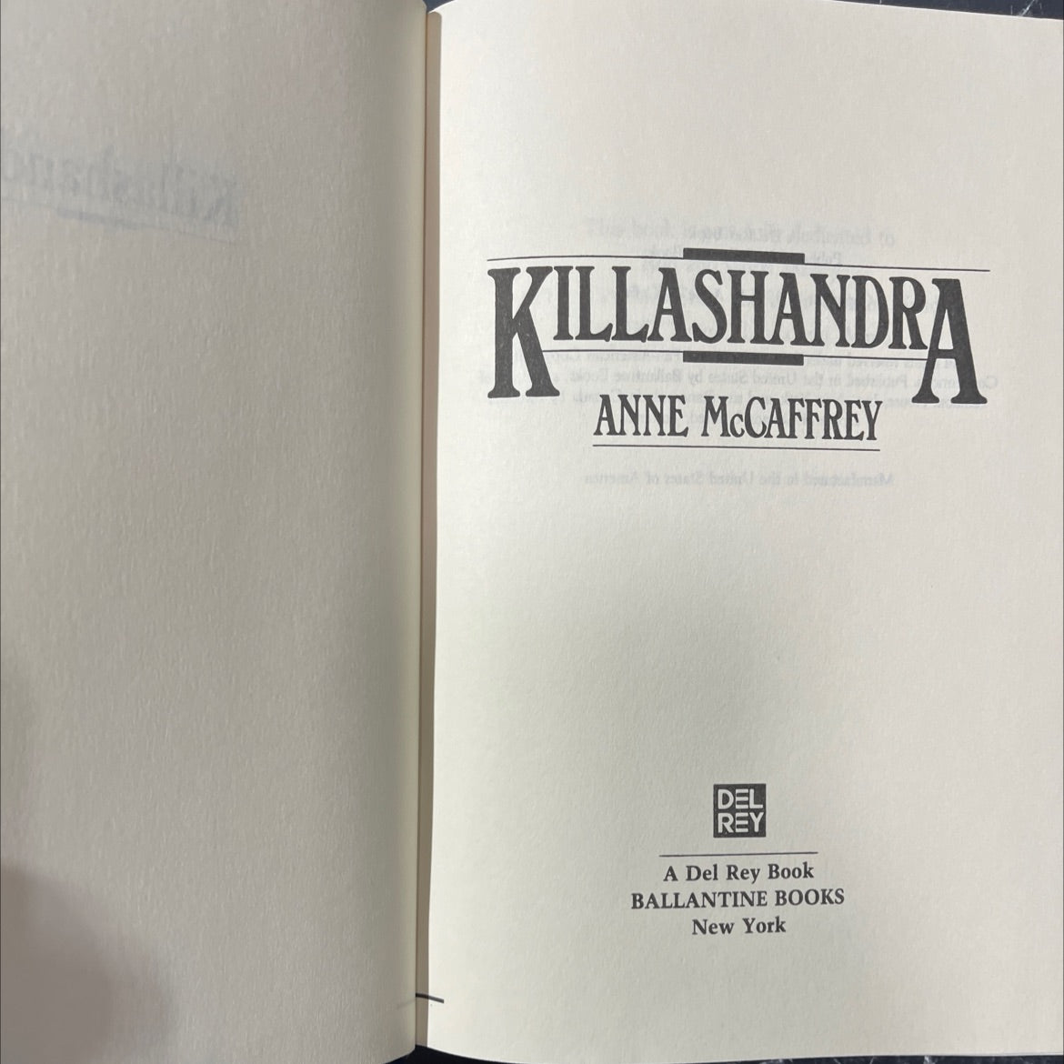 killashandra book, by anne mccaffrey, 1985 Hardcover image 2