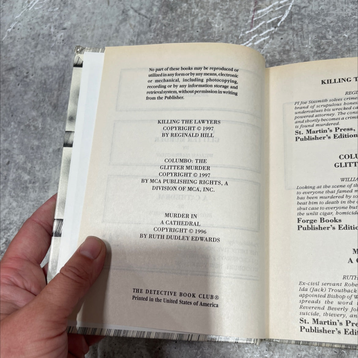 killing the lawyers book, by reginald hill, 1997 Hardcover image 3