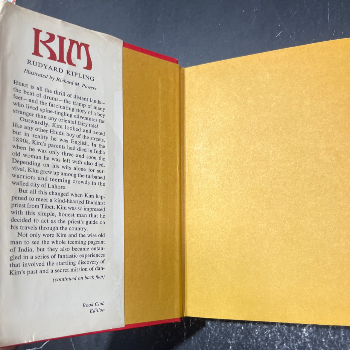 kim book, by rudyard kipling, 1958 Hardcover image 4