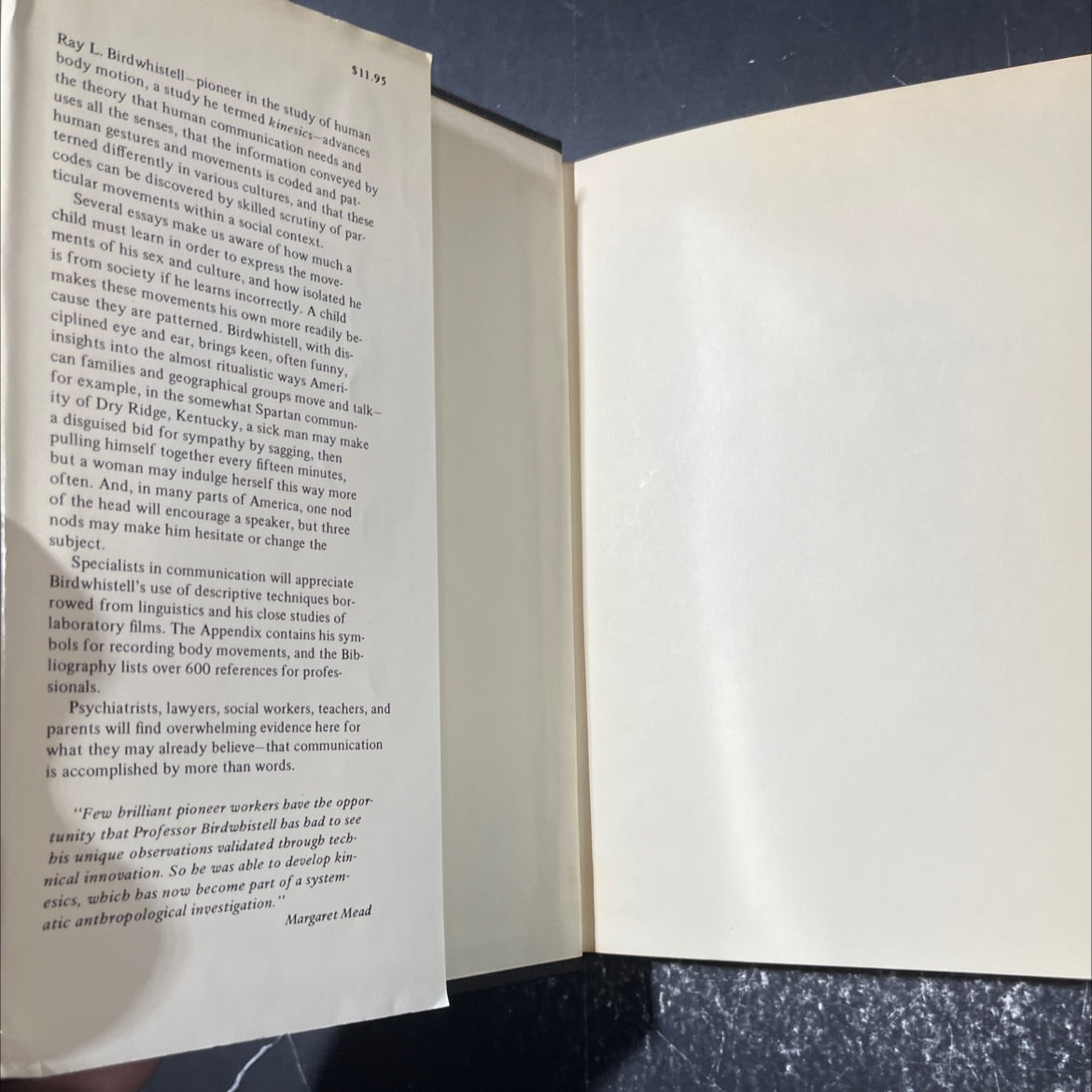 kinesics and context essays on body motion communication book, by ray l. birdwhistell, 1970 Hardcover image 4