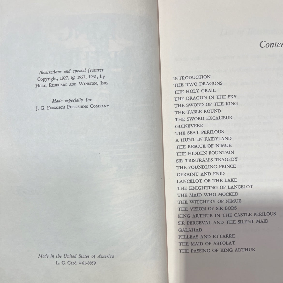 king arthur and his knights based on sir thomas malory's morte d'arthur book, by elizabeth lodor merchant, 1961 image 3