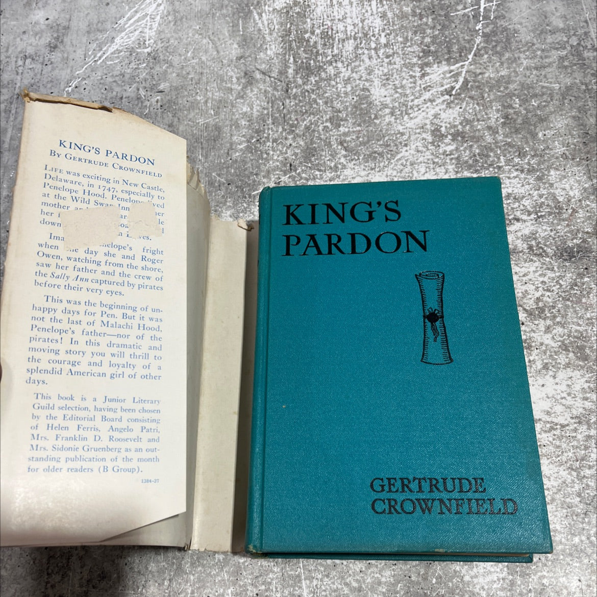 king's pardon book, by gertrude crownfield, 1937 Hardcover image 4