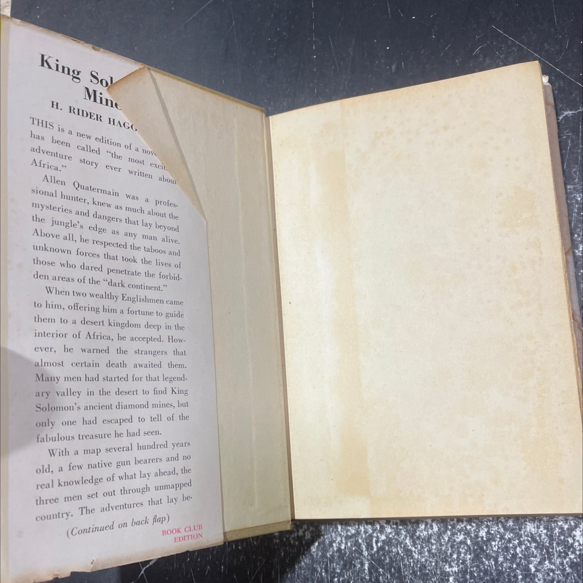 king solomon's mines book, by h. rider haggard, 1970 Hardcover image 4