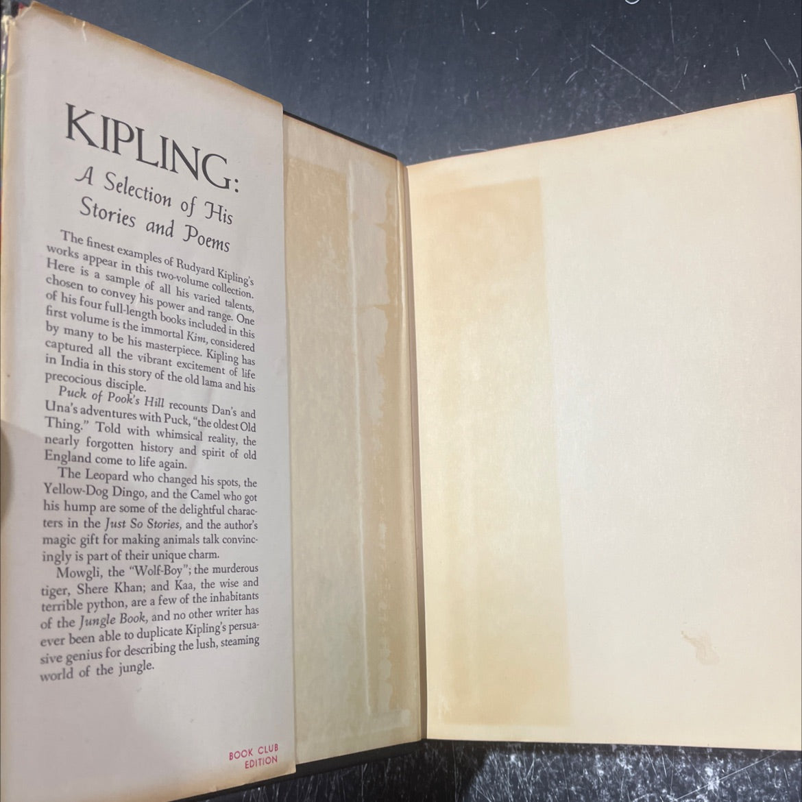 kipling a selection of his stories and poems book, by rudyard kipling, 1956 Hardcover image 4