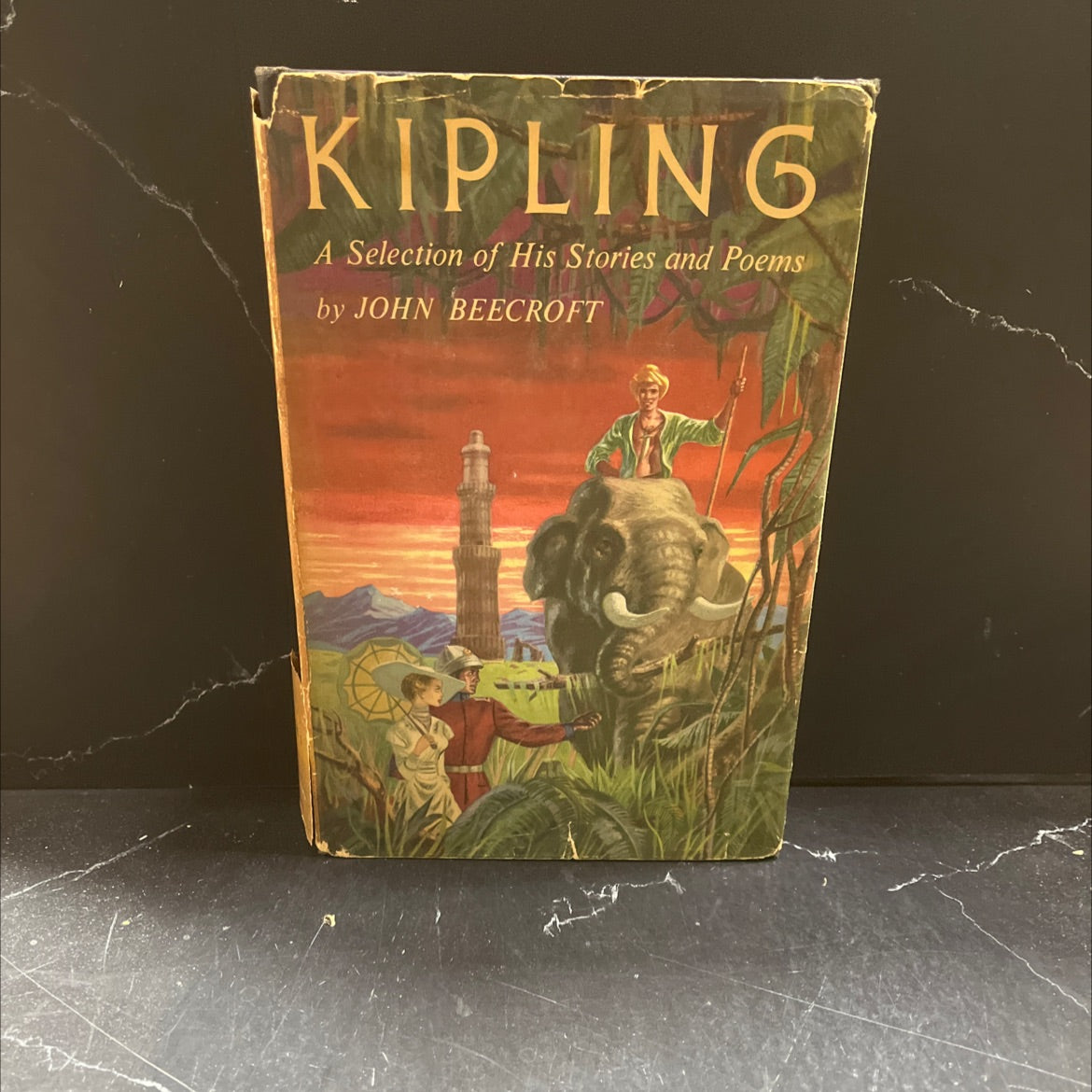 kipling a selection of his stories and poems book, by rudyard kipling, 1956 Hardcover image 1