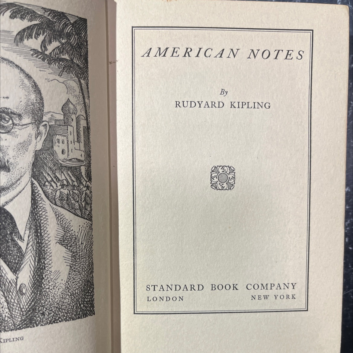 kipling american notes book, by rudyard kipling, 1930 Hardcover image 2