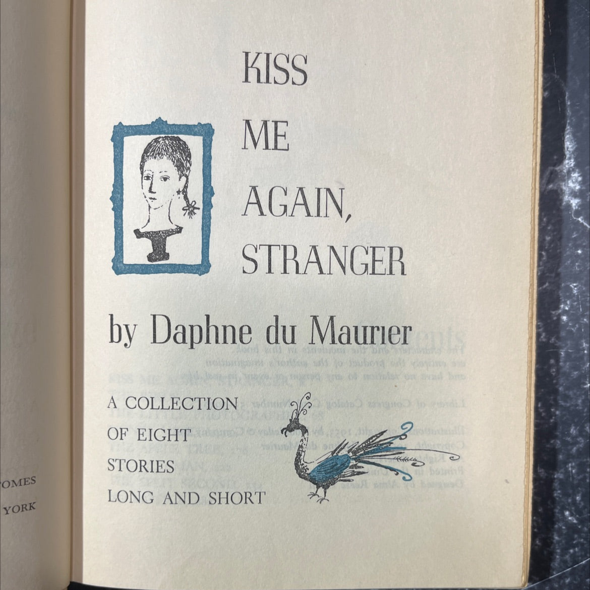 kiss me again, stranger book, by Daphne du Maurier, 1953 Hardcover image 2