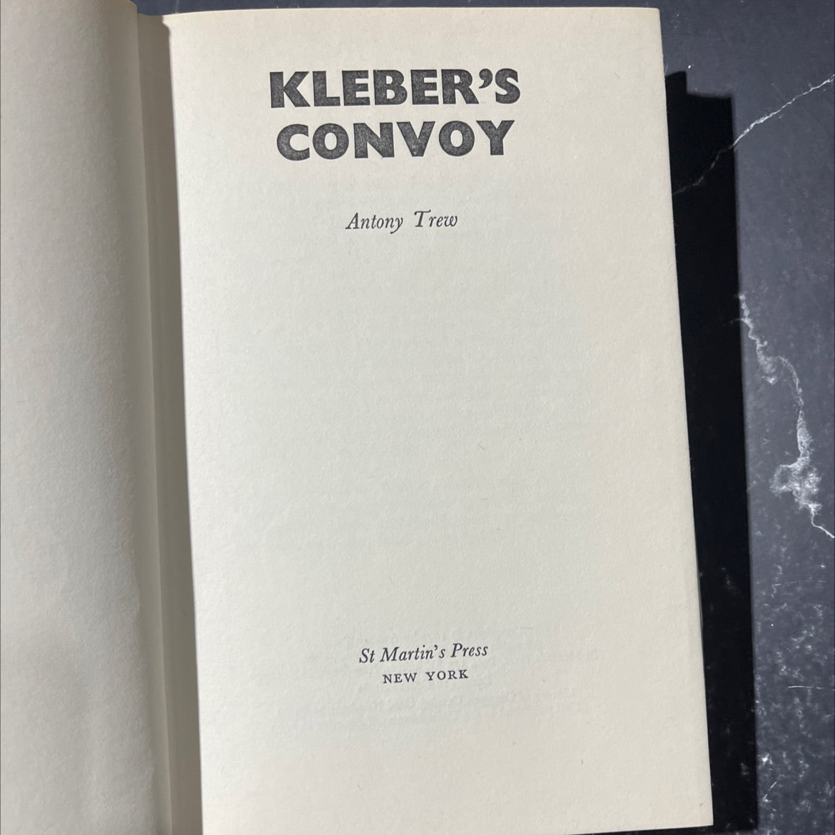 kleber's convoy book, by antony trew, 1973 Hardcover image 2