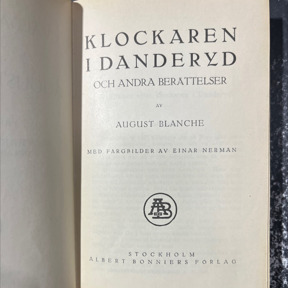 klockaren i danderyd och andra berättelser av august blanche med fargrilder av einar nerman book, by august blanche, image 2