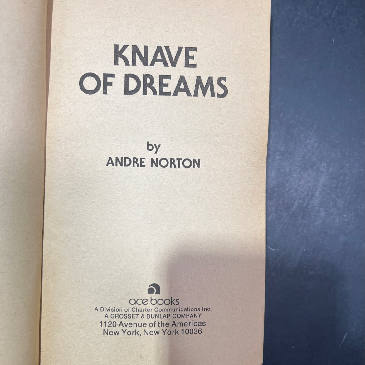 knave of dreams book, by andre norton, 1975 Hardcover image 2