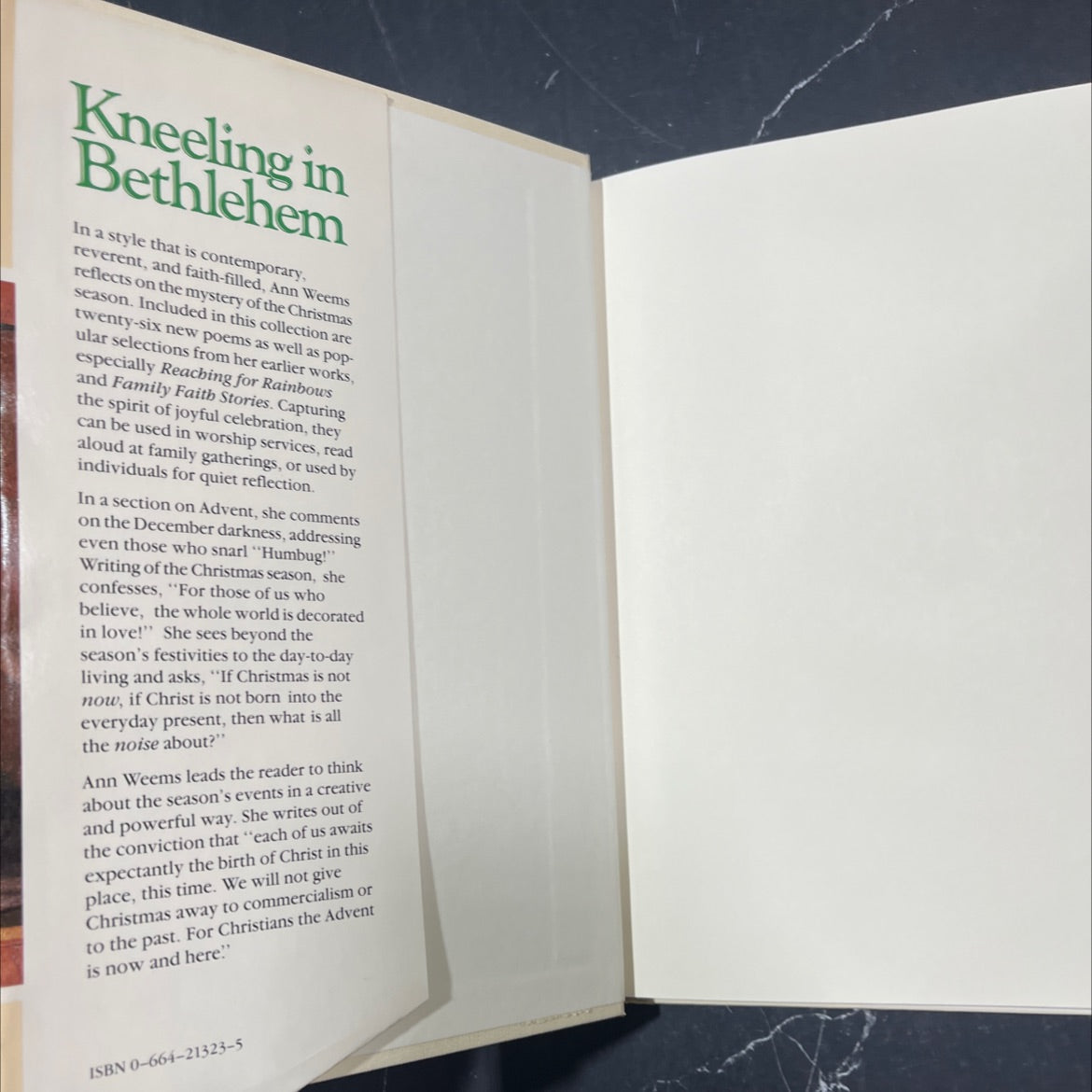 kneeling in bethlehem book, by Ann Weems, 1987 Hardcover image 4