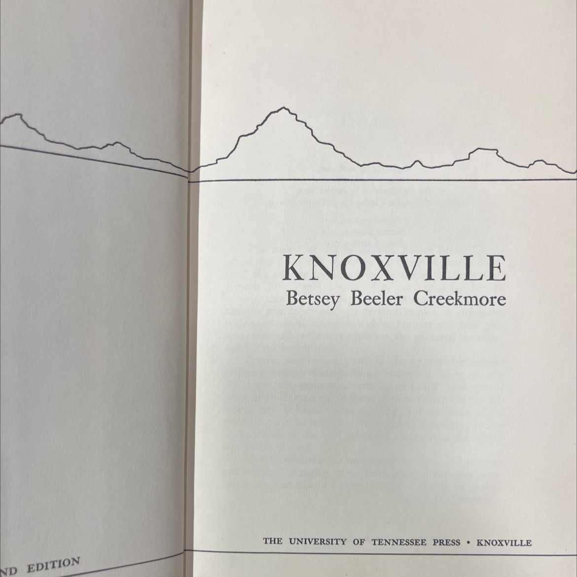 knoxville book, by betsey beeler creekmore, 1967 Hardcover image 2
