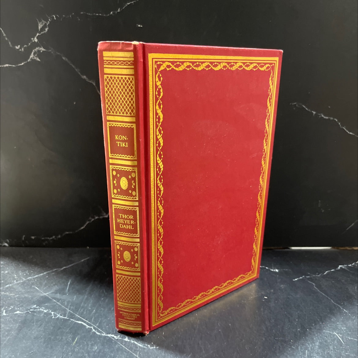 kon-tiki across the pacific by raft book, by thor heyerdahl, 1950 Hardcover image 1