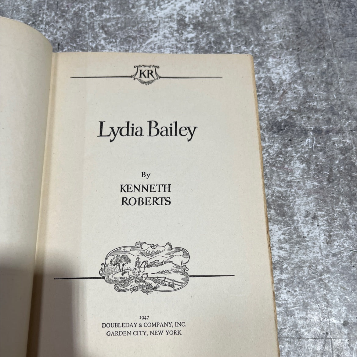 kr lydia bailey book, by kenneth roberts, 1947 Hardcover image 2