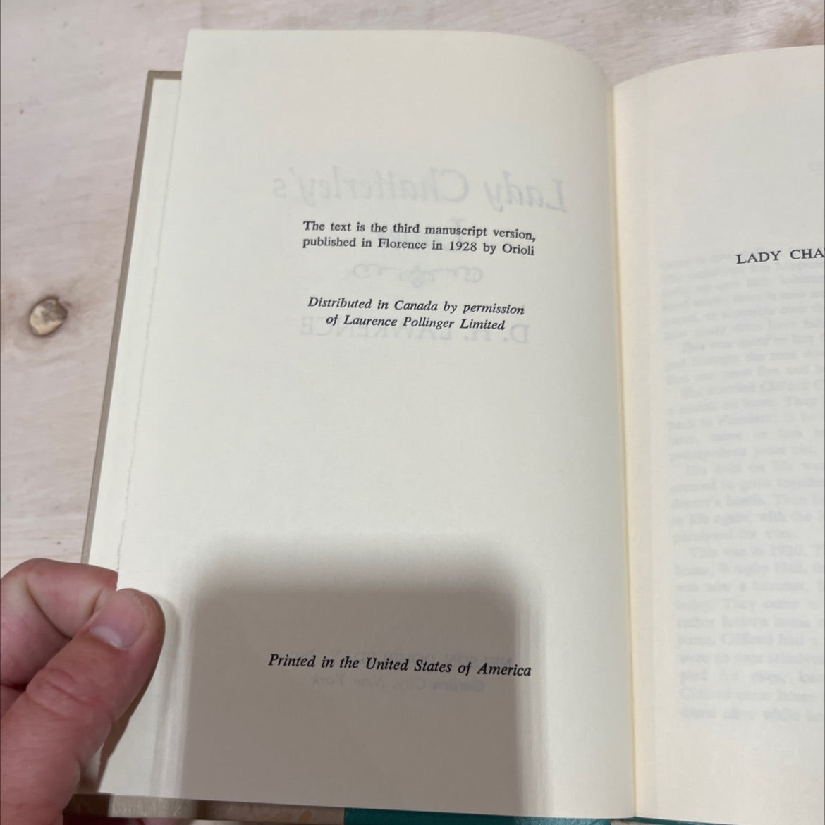 lady chatterley's lover book, by D. H. Lawrence, 1928 Hardcover image 3