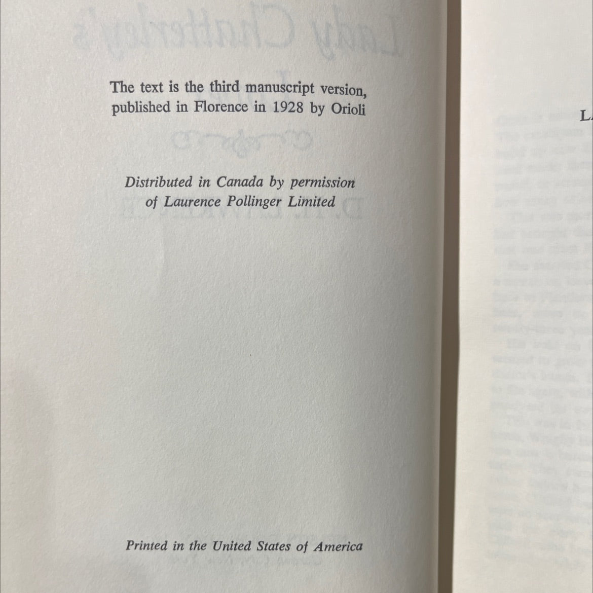 lady chatterley's lover book, by d. h. lawrence, 1928 Hardcover image 3