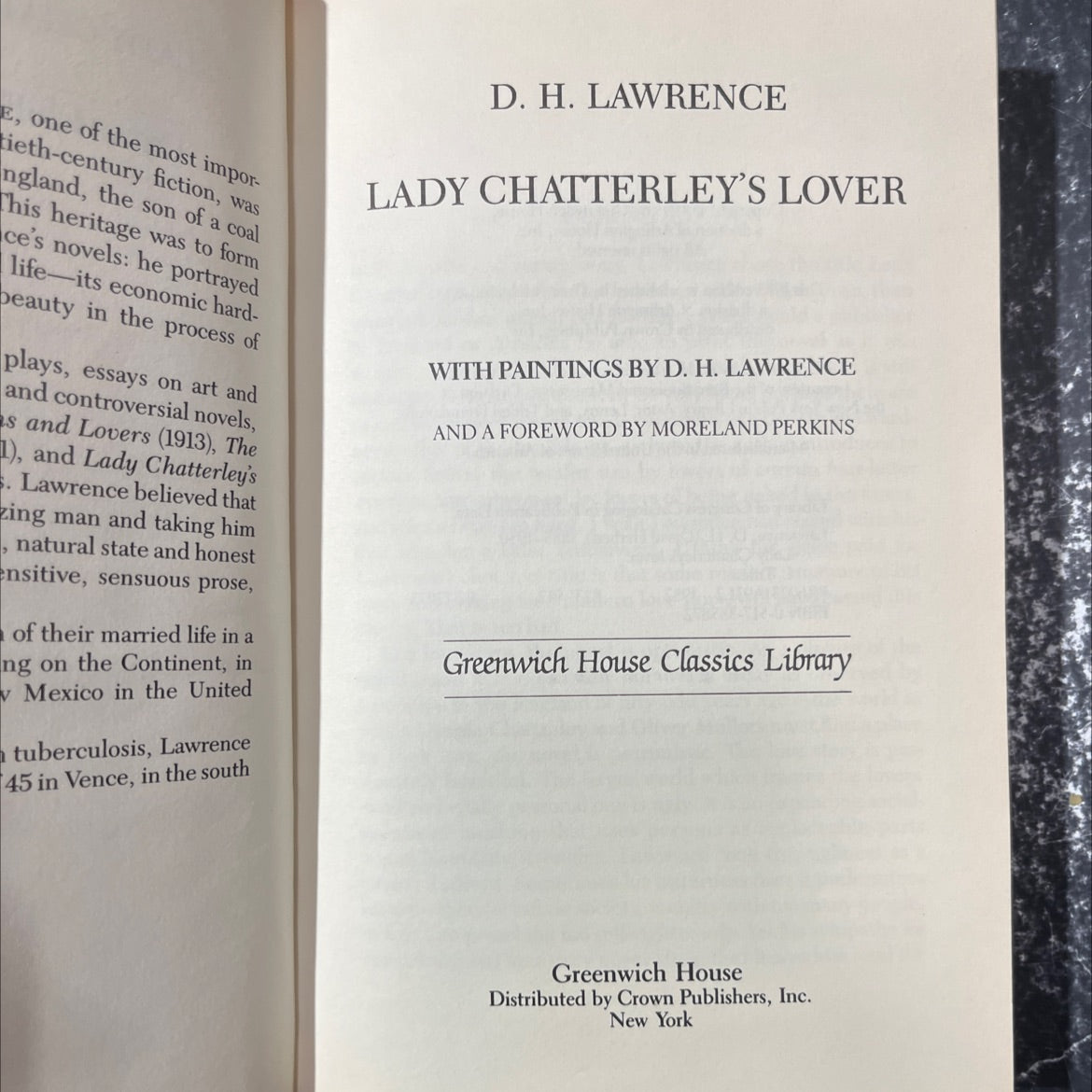 lady chatterley's lover book, by D. H. Lawrence, 1983 Hardcover image 2