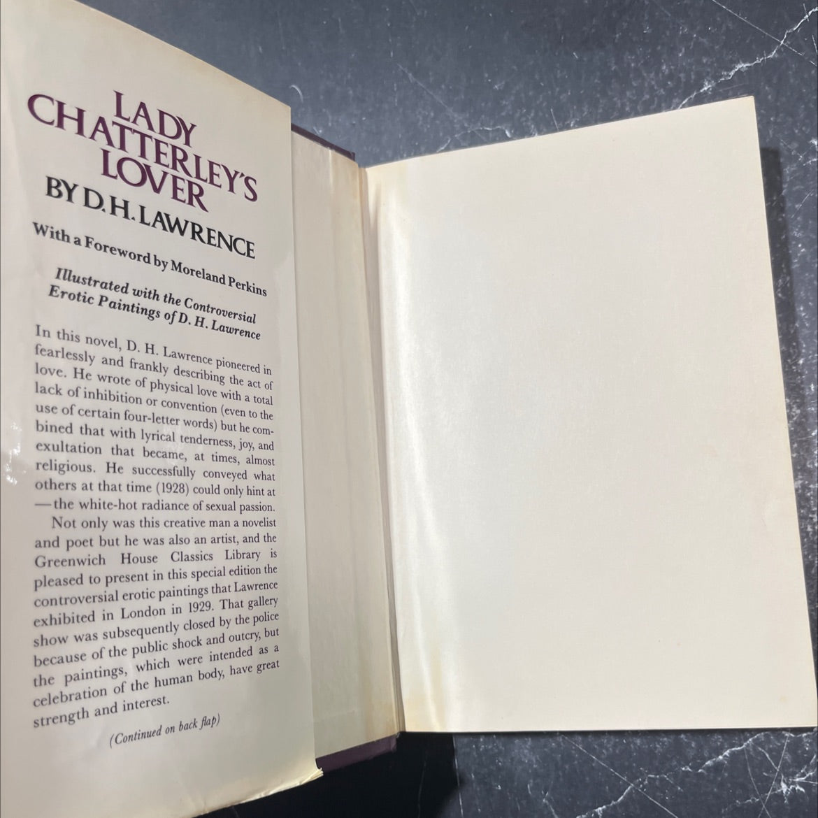 lady chatterley's lover book, by D. H. Lawrence, 1983 Hardcover image 4