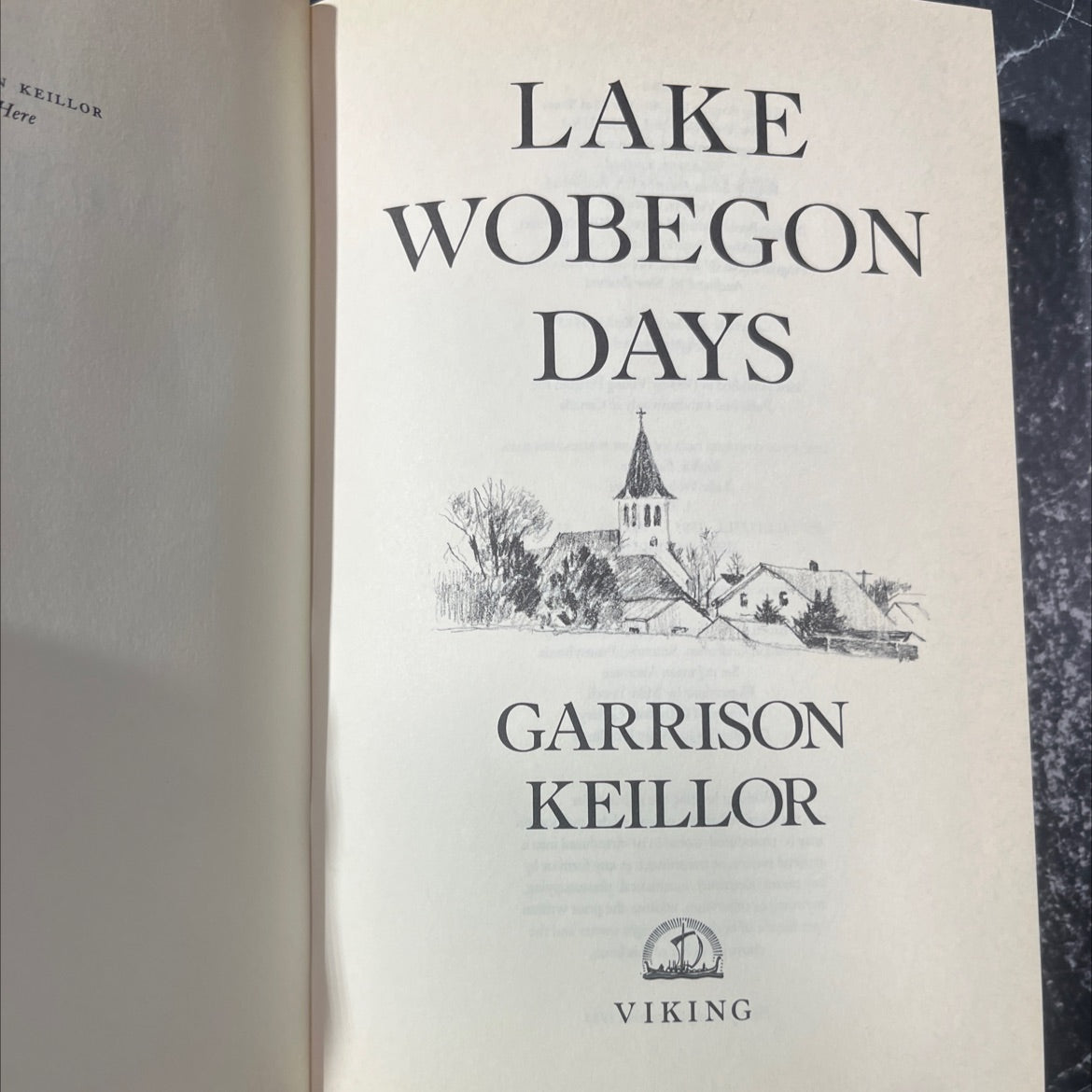 lake wobegon days book, by garrison keillor, 1985 Hardcover image 2