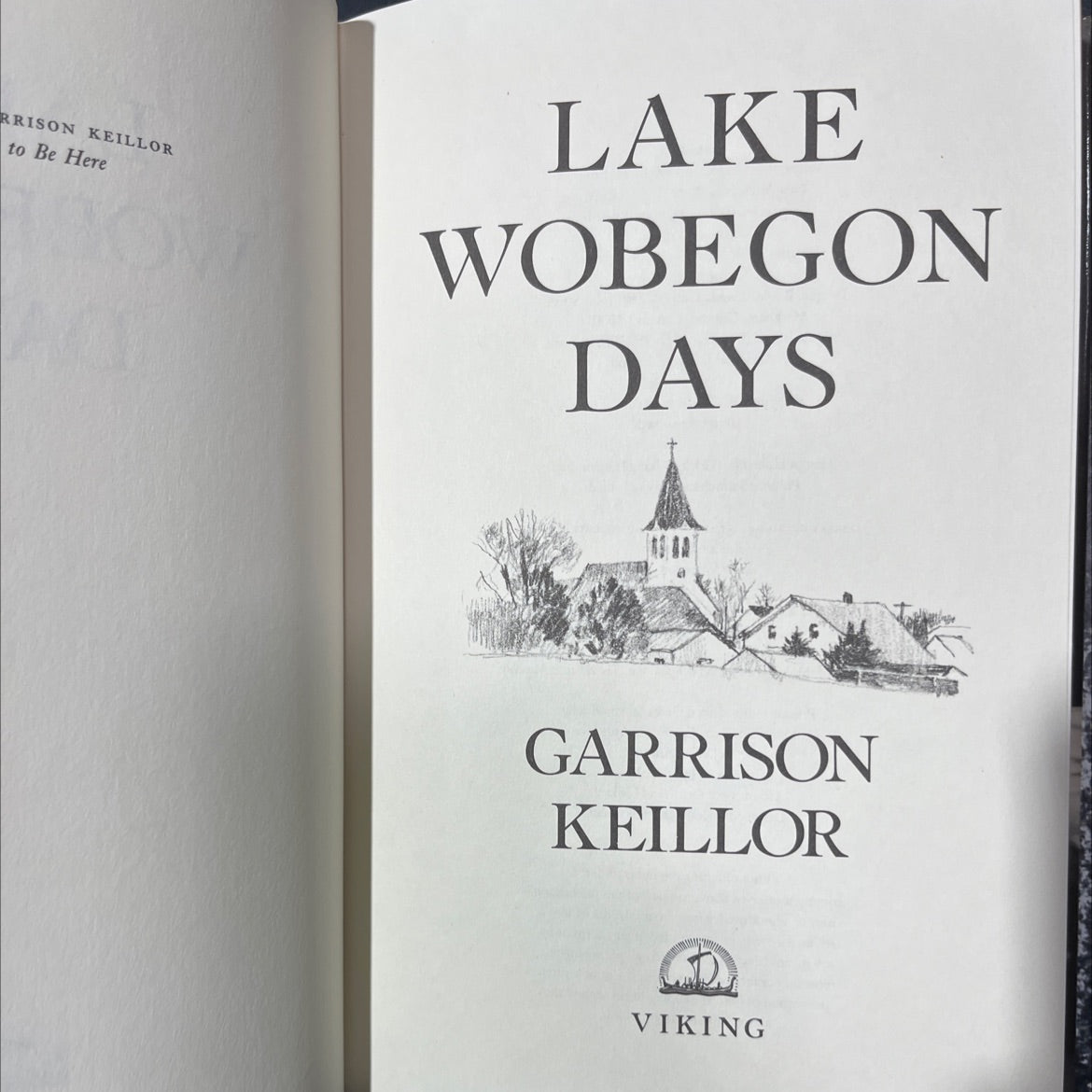 SIGNED lake wobegon days book, by garrison keillor, 1985 Hardcover, Vintage image 2