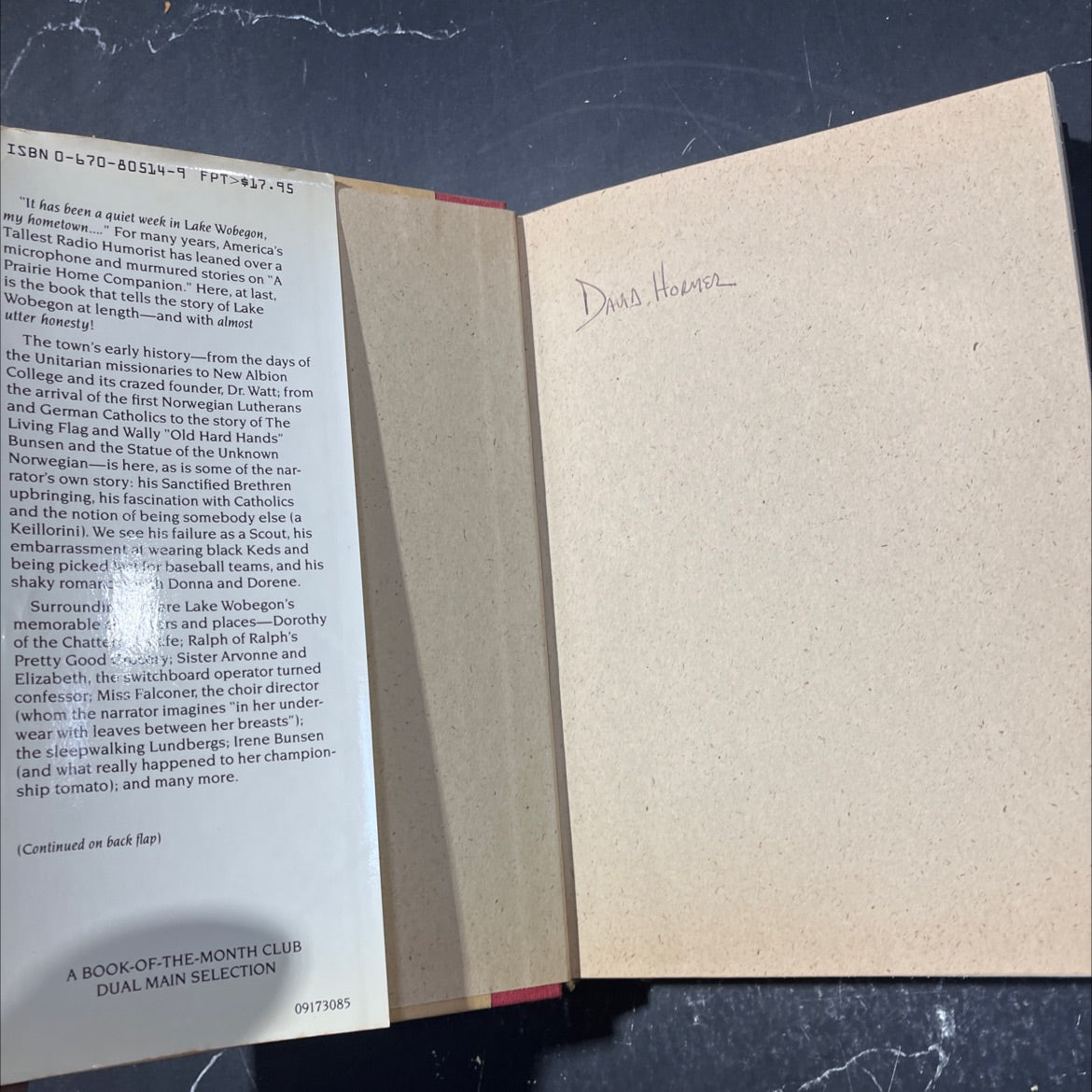 lake wobegon days book, by garrison keillor, 1985 Hardcover image 4