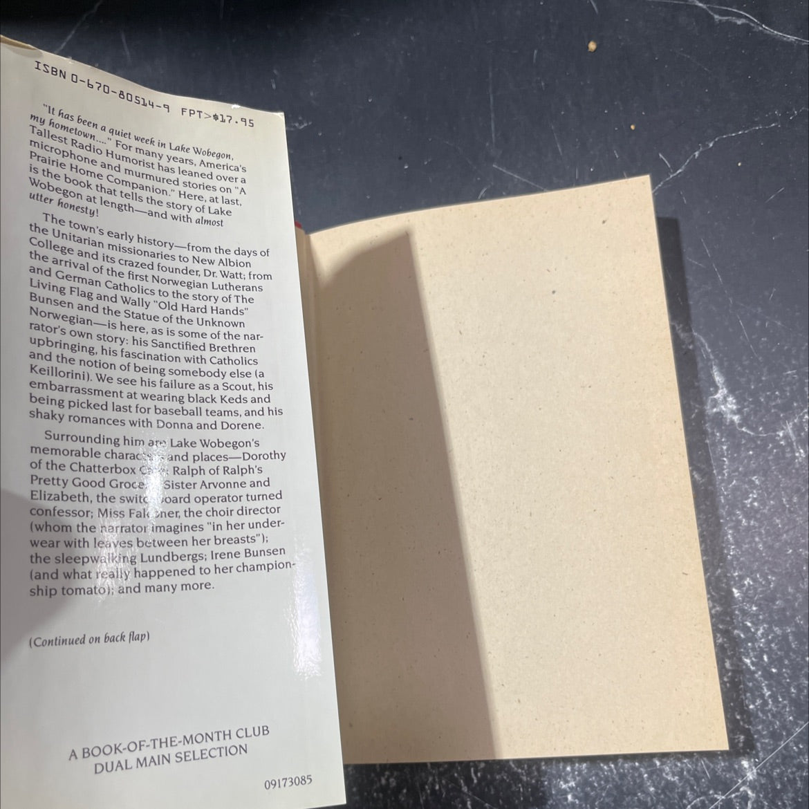 lake wobegon days book, by garrison keillor, 1985 Hardcover image 4