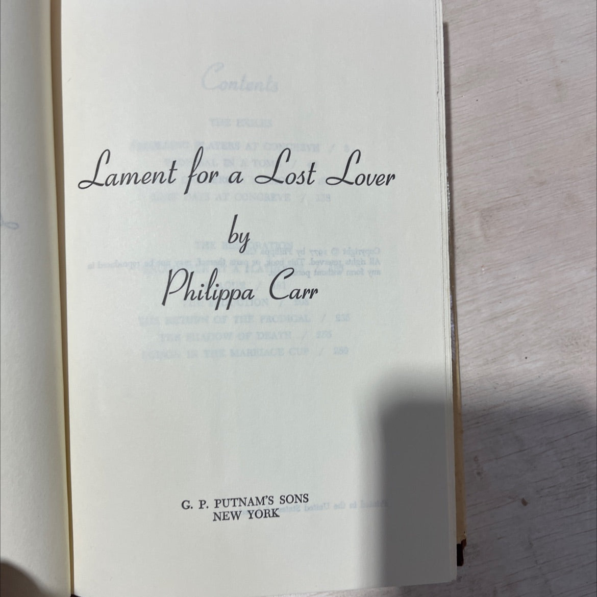 lament for a lost lover book, by philippa carr, 1977 Hardcover, Vintage image 2