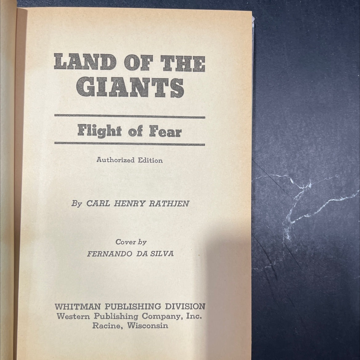 land of the giants flight of fear authorized edition book, by carl henry rathjen, 1969 Hardcover image 2