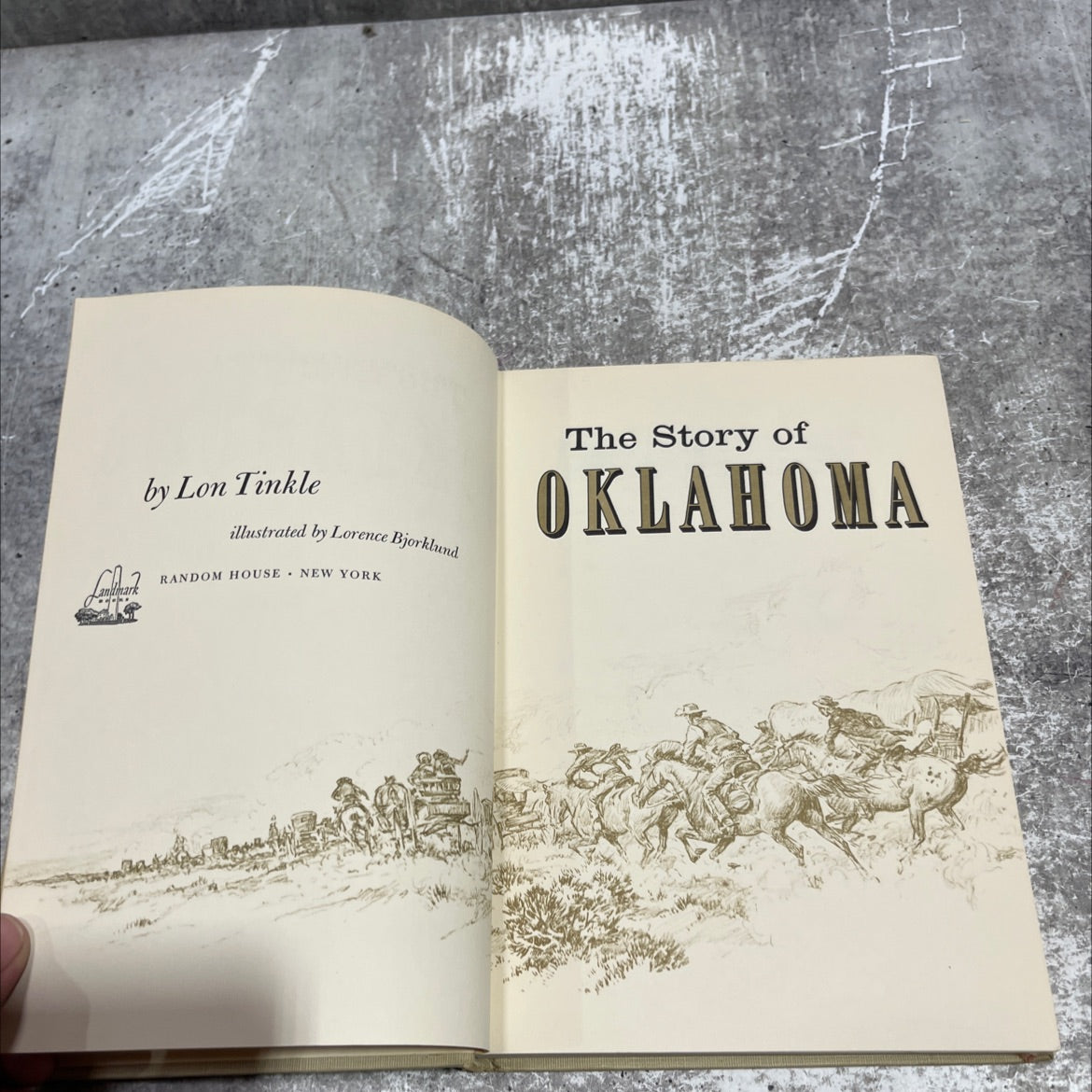 landmark book, by Lon Tinkle, 1962 Hardcover image 2