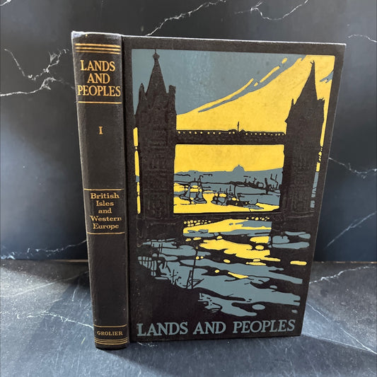 lands and peoples the world in color volume 1 british isles western europe book, by unknown, 1964 Hardcover image 1