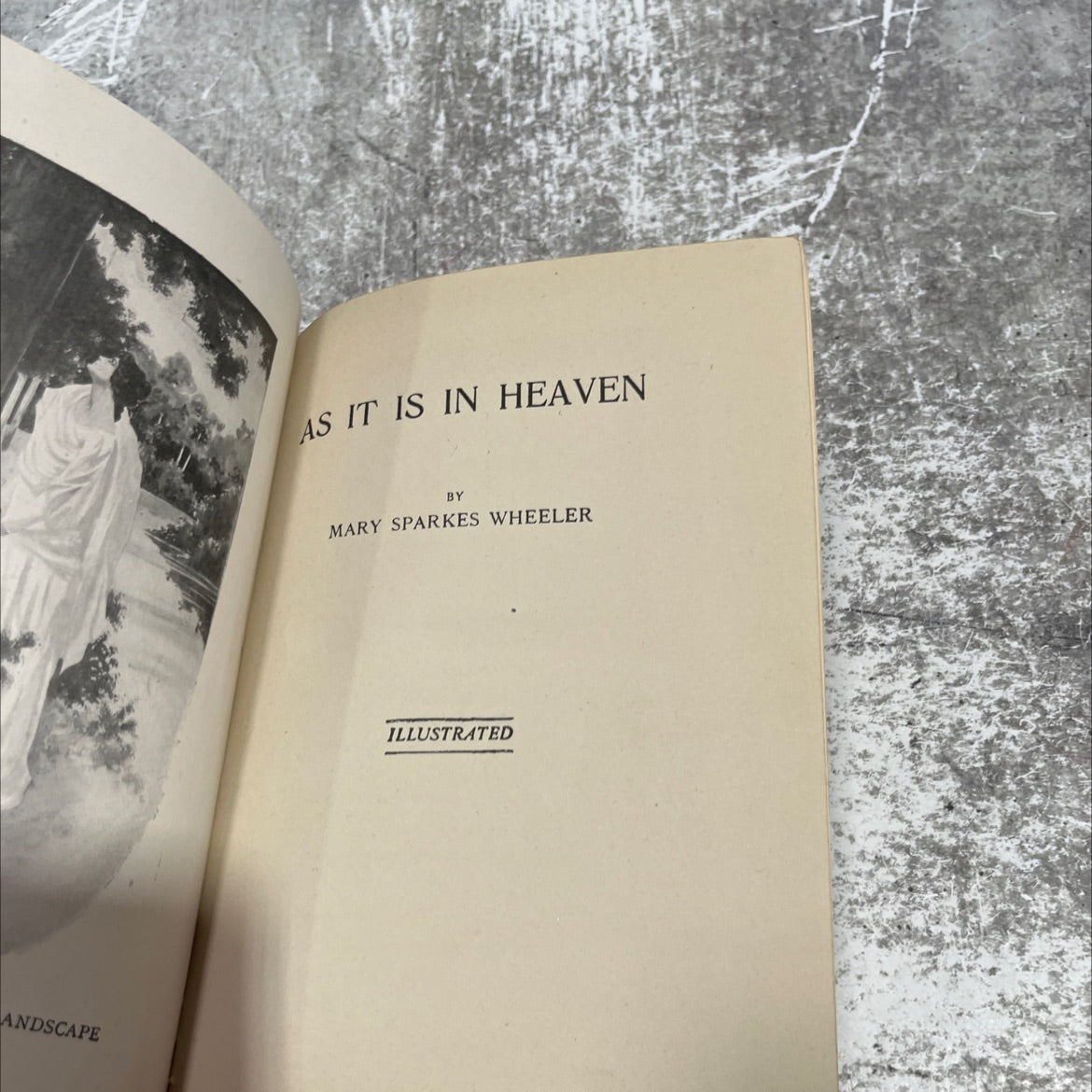 landscape as it is in heaven book, by mary sparkes wheeler, 1906 Hardcover image 2