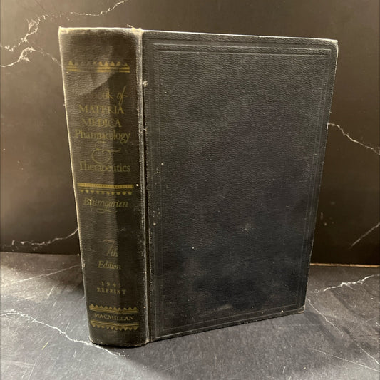 las dras textbook of materia medica, pharmacology and therapeutics book, by a. s. blumgarten, 1937 Hardcover image 1