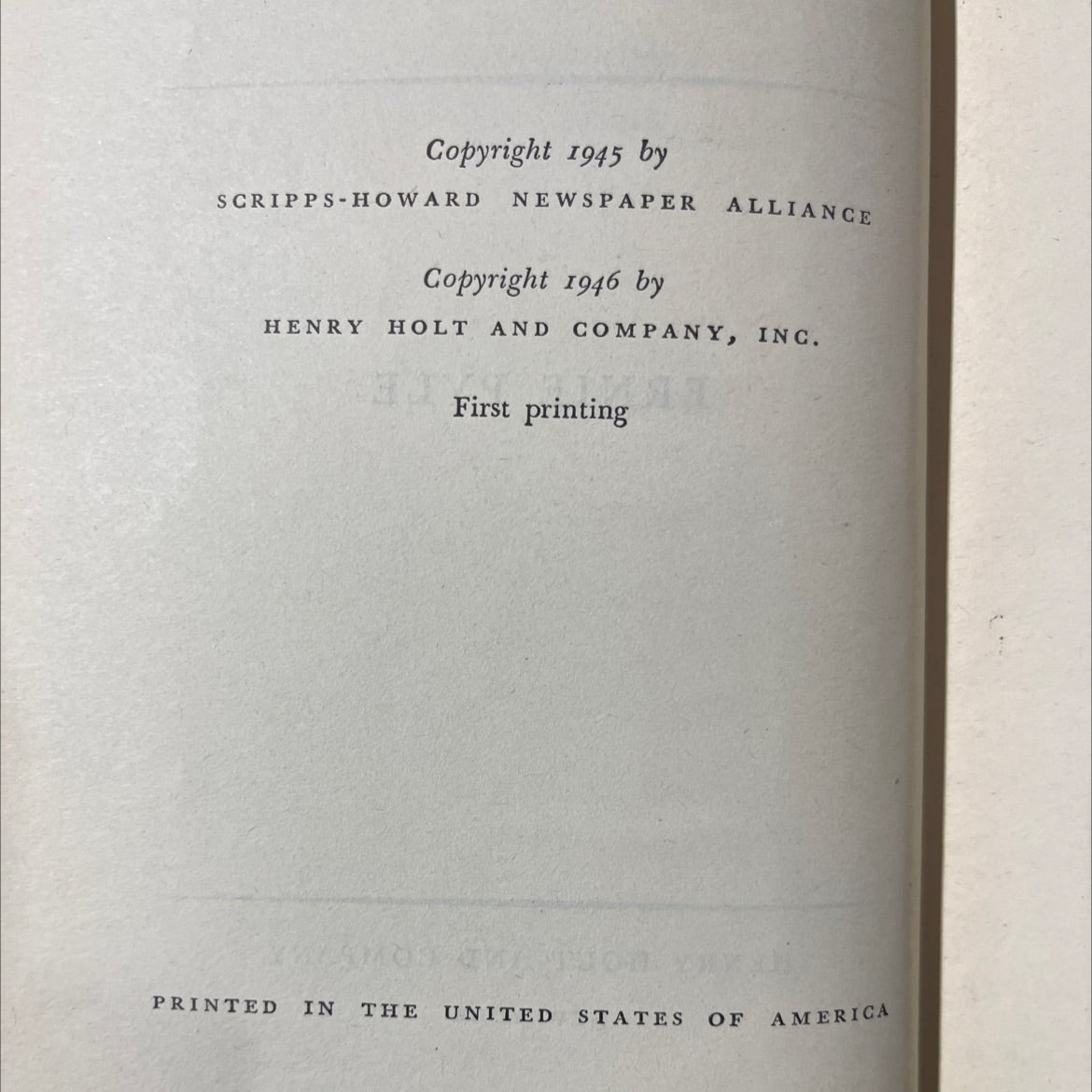 last chapter book, by ernie pyle, 1946 Hardcover image 3