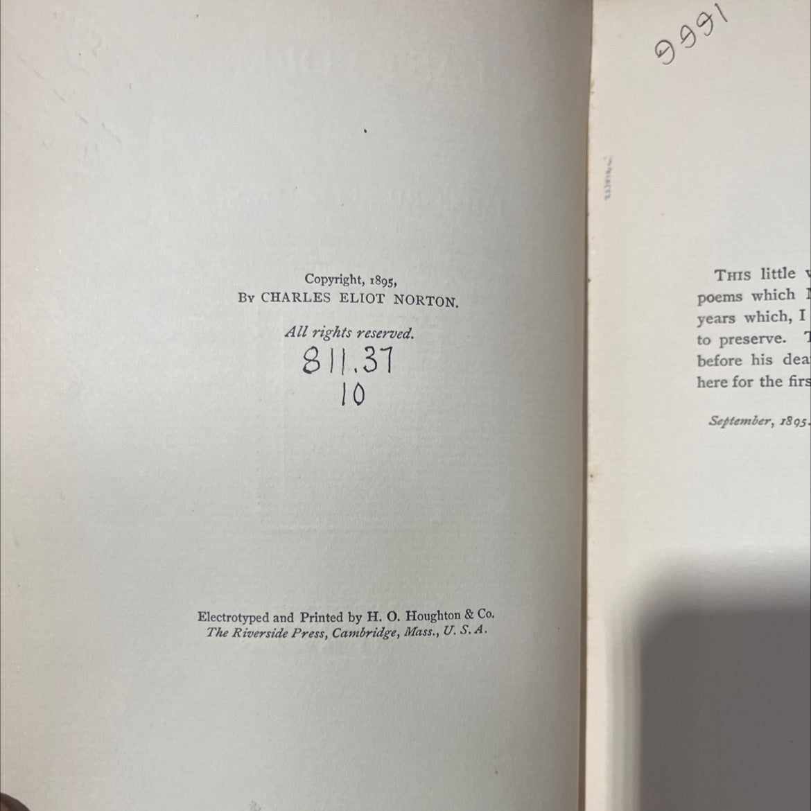 last poems of james russell lowell book, by james russell lowell, 1895 Hardcover image 3