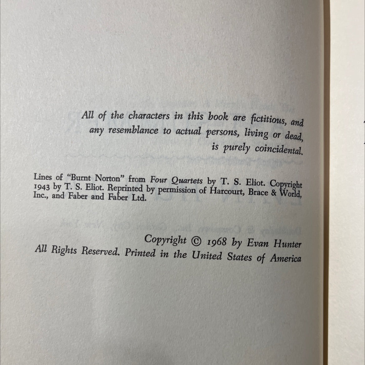 last summer book, by evan hunter, 1968 Hardcover image 3