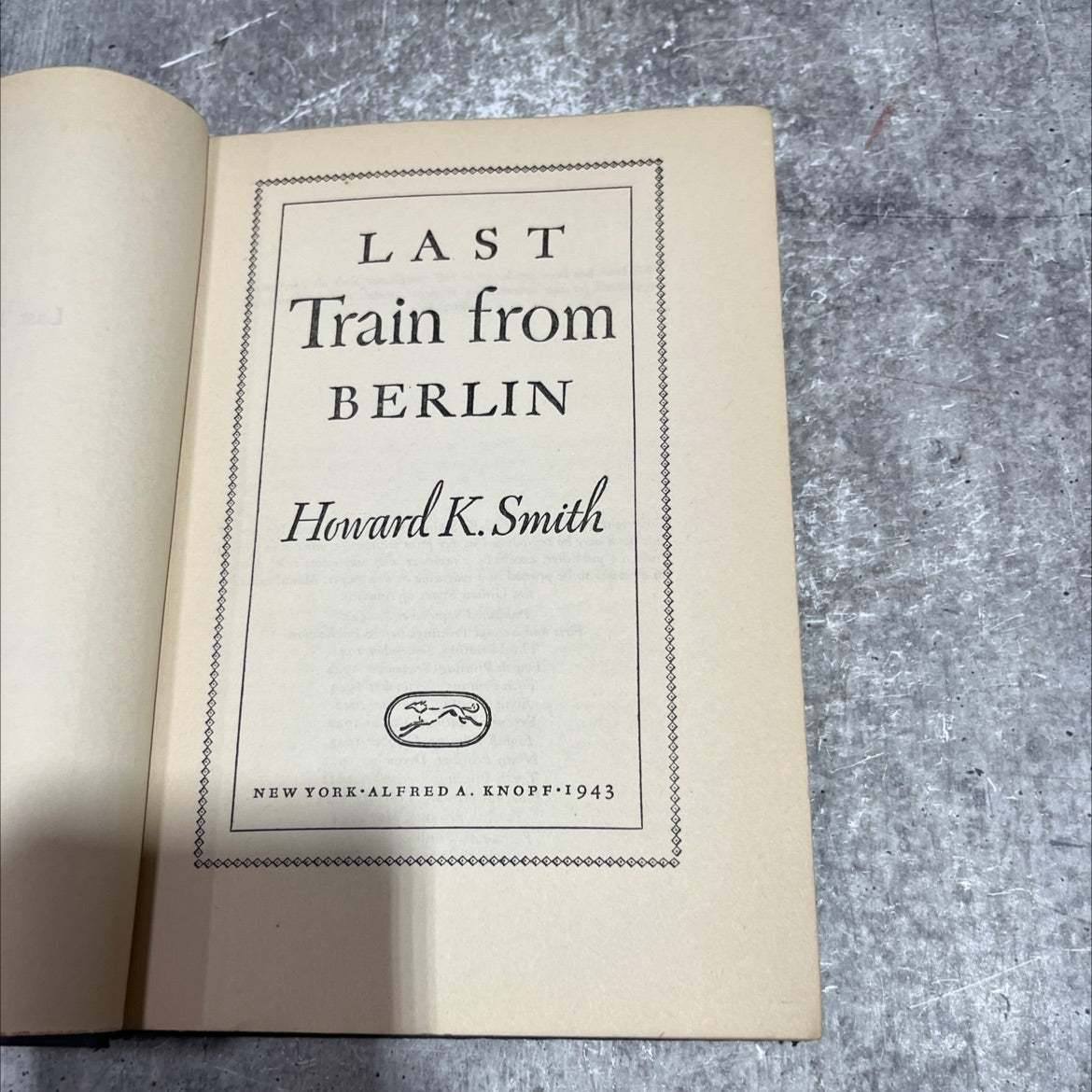 last train from berlin book, by Howard K. Smith, 1943 Hardcover image 2