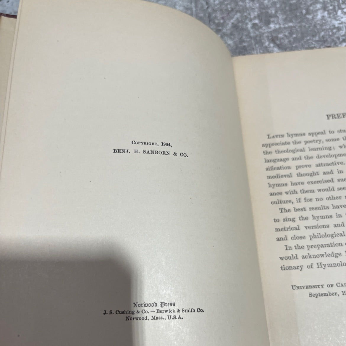 latin hymns selected and annotated book, by william a. merrill, 1917 Hardcover image 3