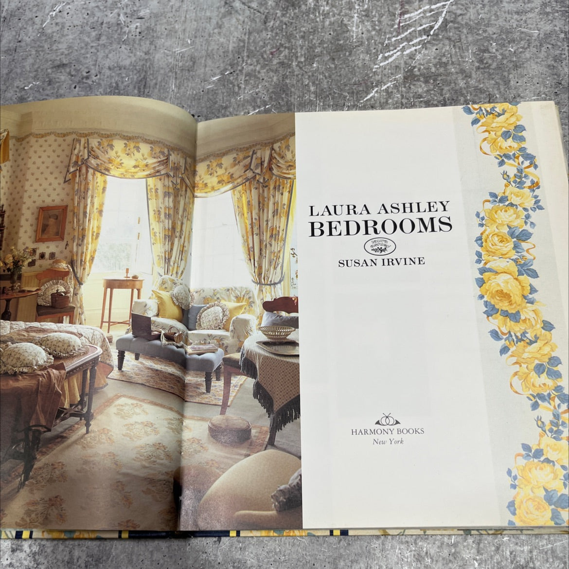 laura ashley bedrooms book, by susan irvine, 1988 Hardcover image 2