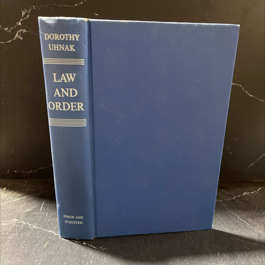 law and order book, by dorothy uhnak, 1973 Hardcover image 1