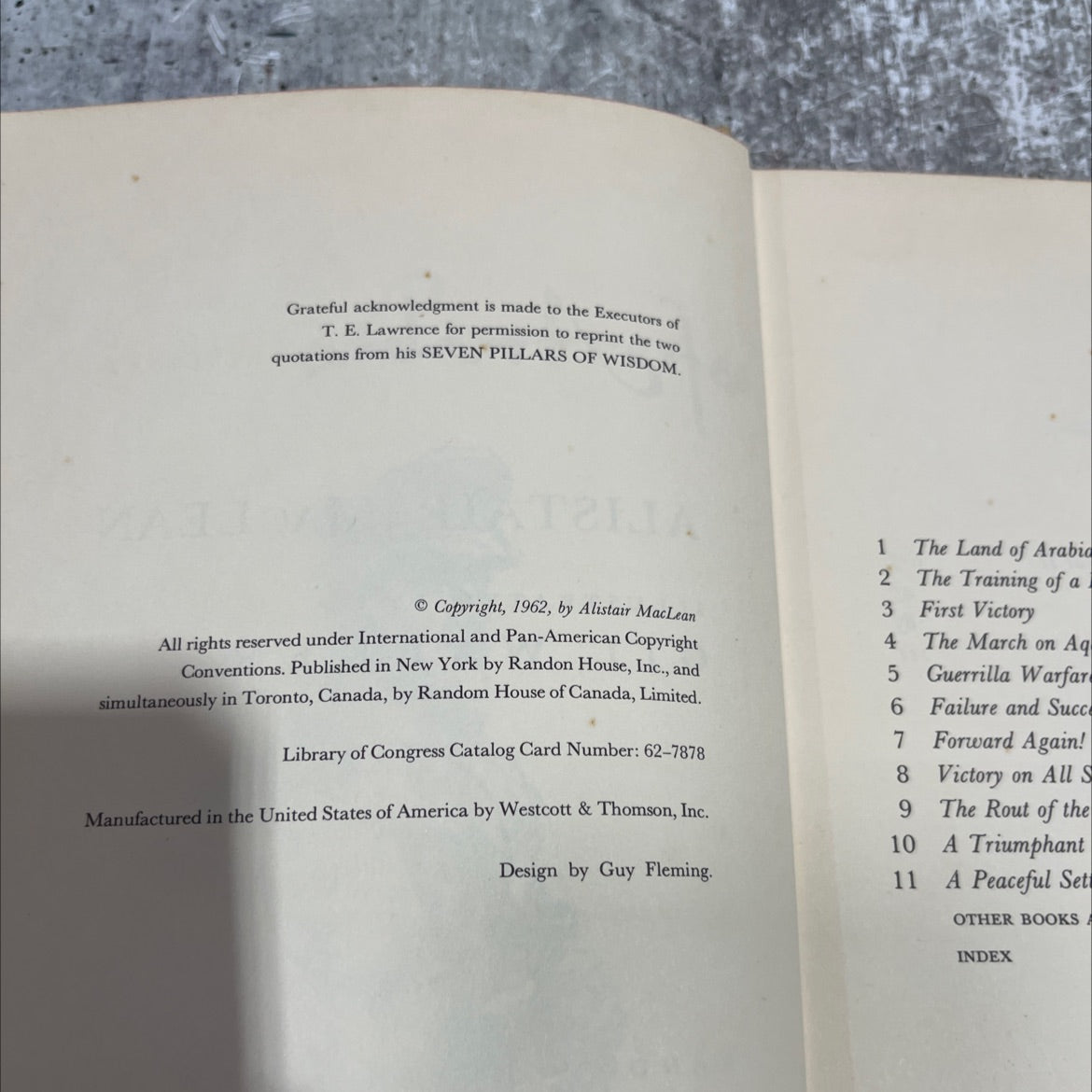 lawrence of arabia book, by alistair maclean, 1962 Hardcover image 3