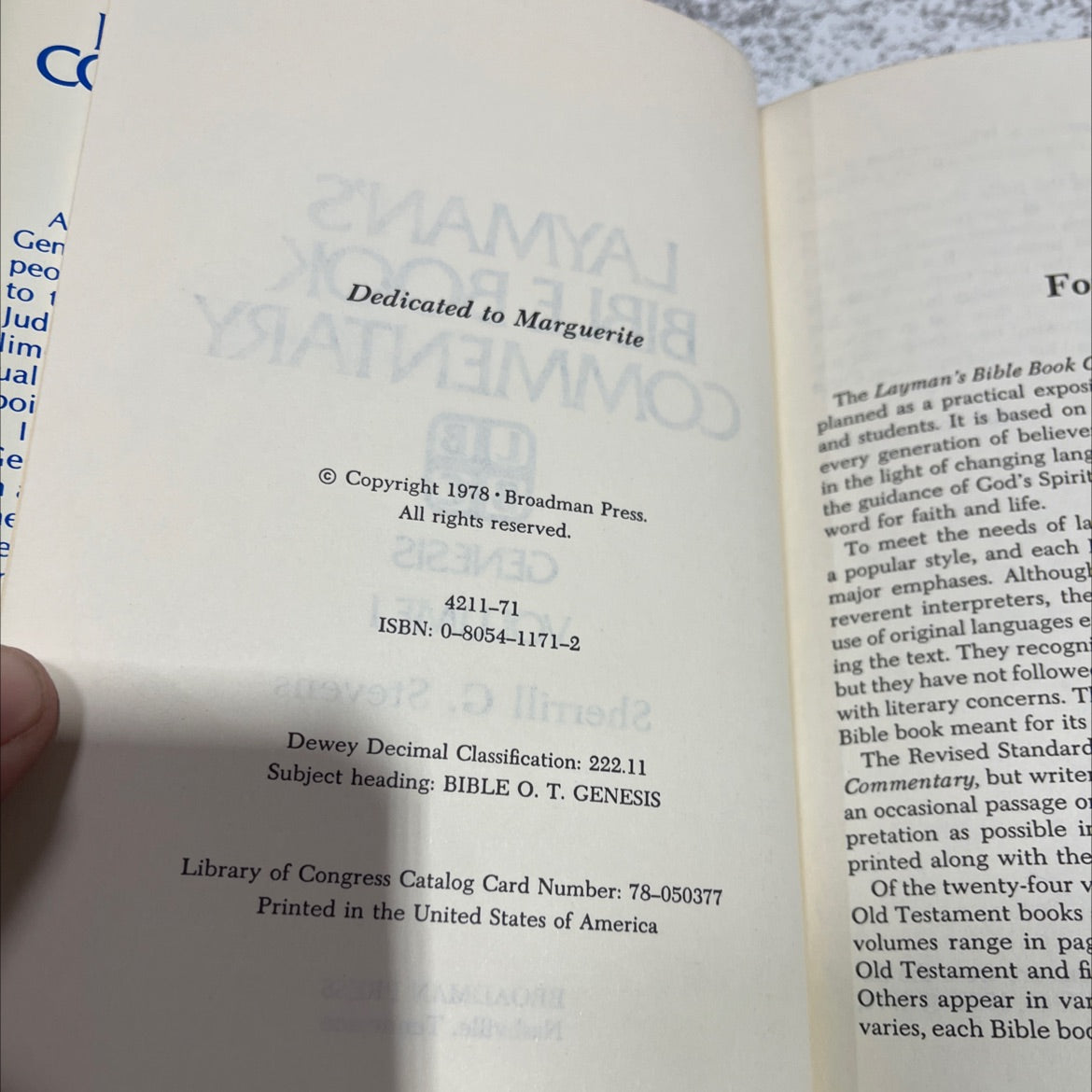 layman's bible book commentary genesis volume 1 book, by sherrill g. stevens, 1978 Hardcover image 3