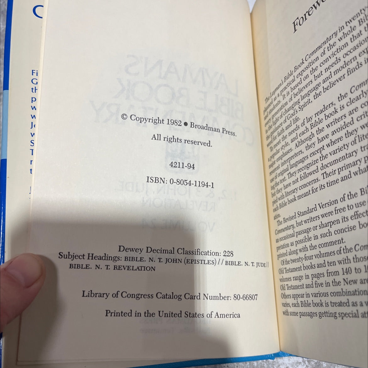 layman's bible book commentary lb bc 1, 2, & 3 john, jude, revelation volume 24 book, by fred d. howard, 1982 Hardcover image 3