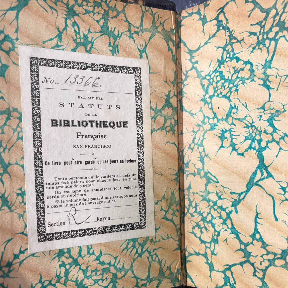 le bon plaisir book, by henri de régnier, 1919 Leather image 4