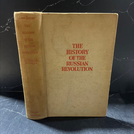 león trotsky the history of the russian revolution vol. i the overthrow of tzarism book, by león trotsky, 1932 Hardcover image 1