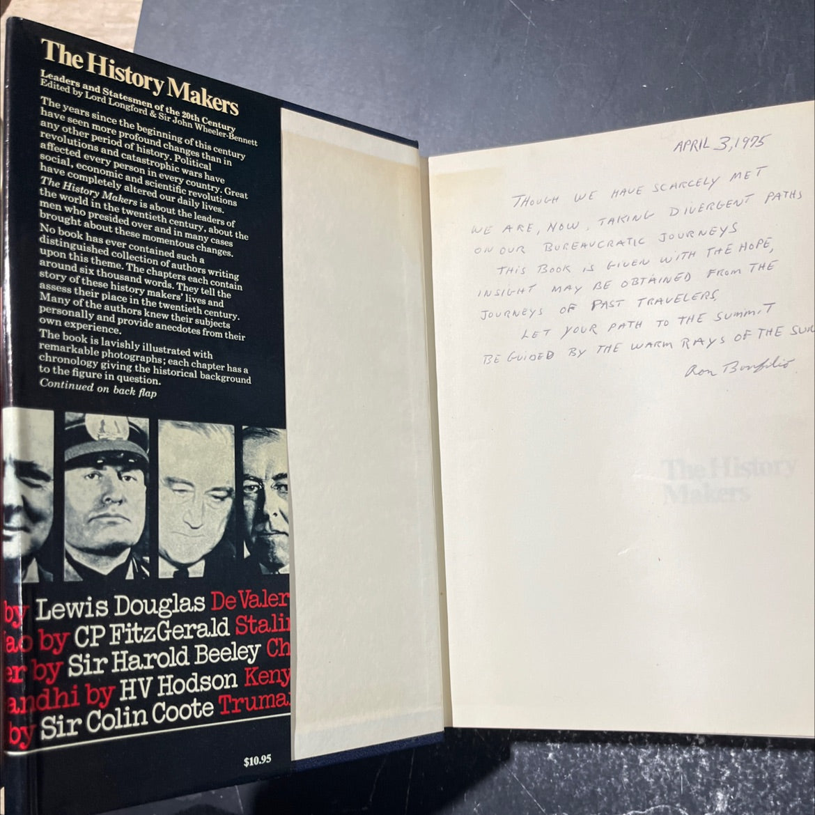 leaders and statesmen of the 20th century book, by lord longford & sir john wheeler-bennett, 1973 Hardcover image 4