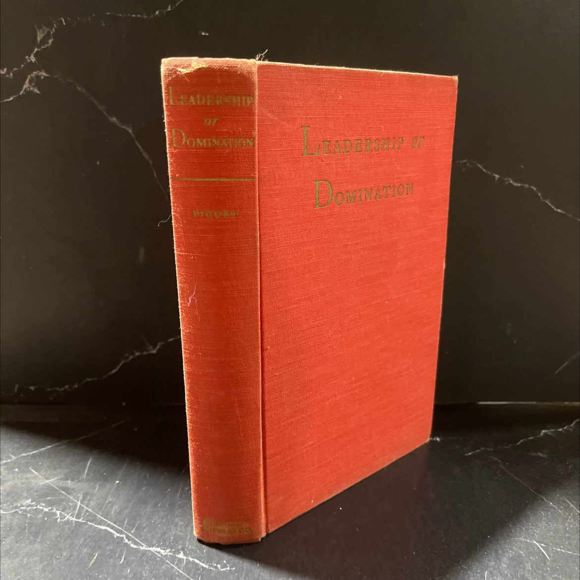 leadership or domination book, by paul pigors, 1935 Hardcover image 1