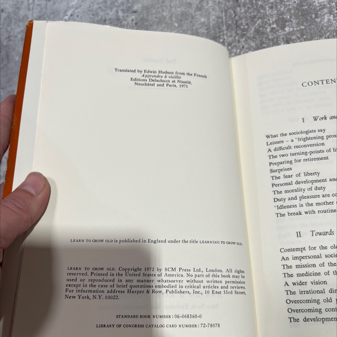 learn to grow old book, by Paul Tournier, 1972 Hardcover image 3